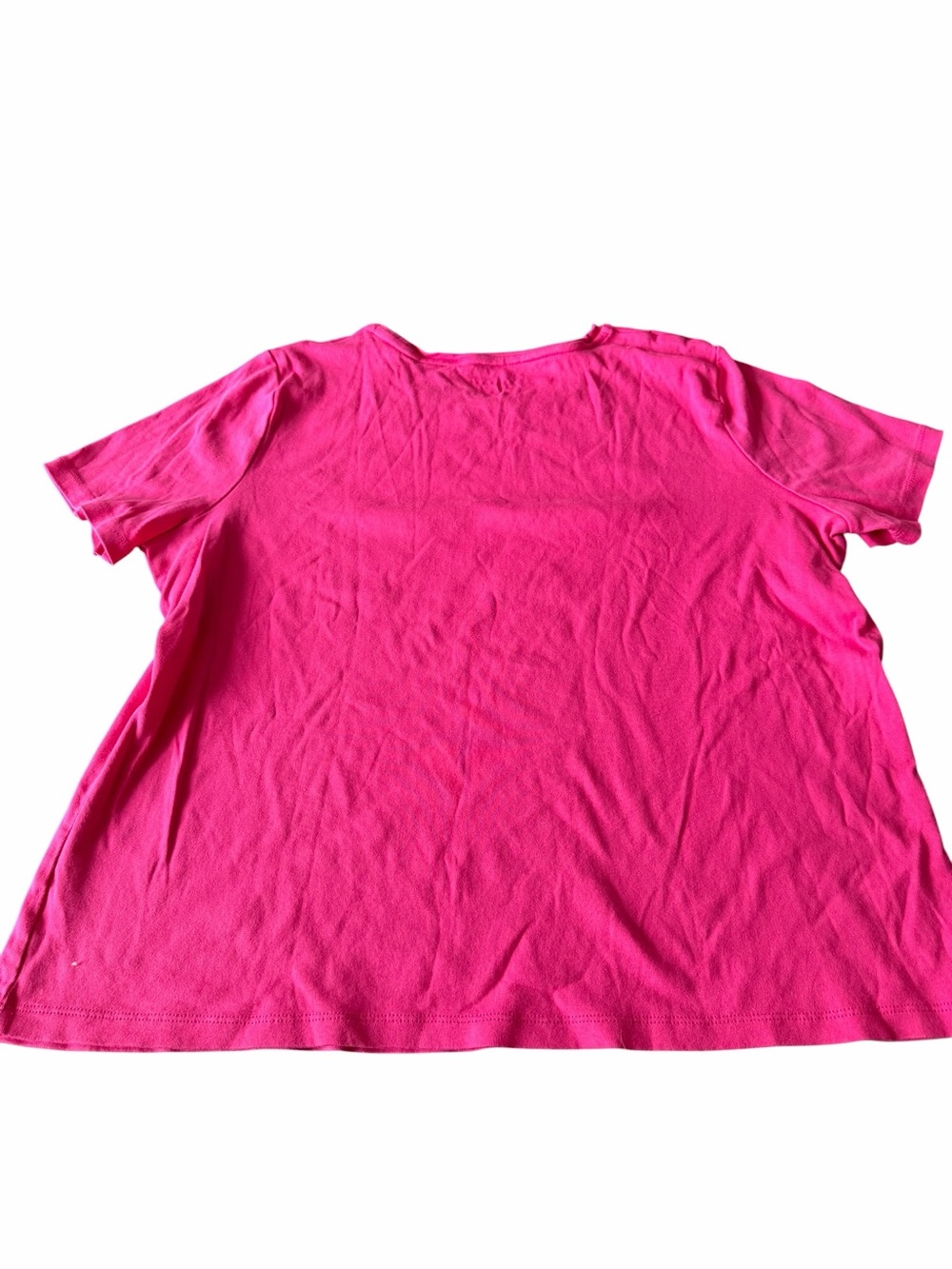 Talbots Bright Pink Short Sleeve Tee - Picture 2 of 6